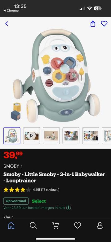 Smoby loopwagen 3 in 1 beschikbaar voor biedingen