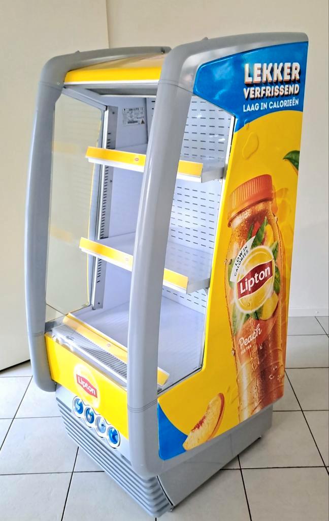 Lipton koelvitrine, Witgoed en Apparatuur, Koelkasten en IJskasten, Zo goed als nieuw, Zonder vriesvak, 200 liter of meer, Ophalen