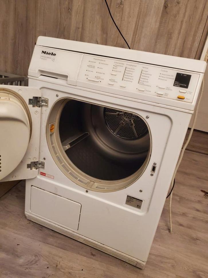 Droogtrommel miele, Witgoed en Apparatuur, Wasdrogers, Gebruikt, Luchtafvoer, 85 tot 90 cm, Ophalen of Verzenden