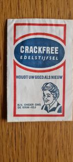 DE KRIM (O) N.V. Onder Ons - Crackfree Edelstijfsel, Verzamelen, Suikerzakjes, Nederland, Ophalen of Verzenden