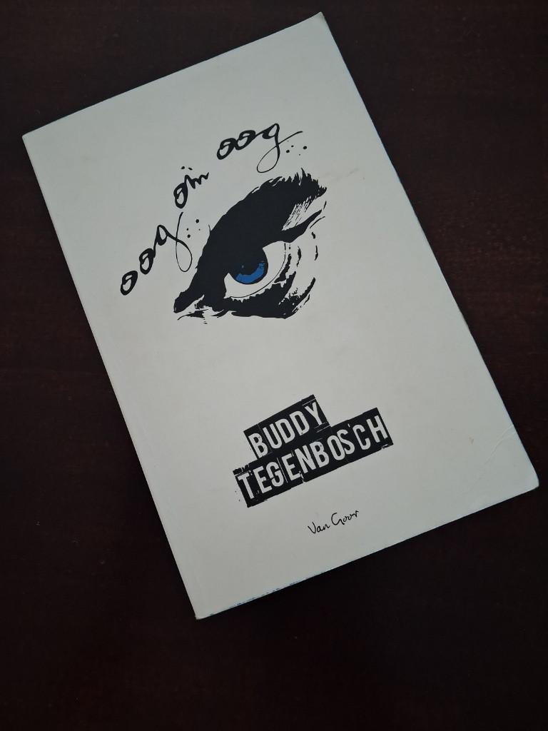 Buddy Tegenbosch - oog om oog, met sprayed edges, Ophalen of Verzenden, Zo goed als nieuw