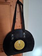 Originele hand/schoudertas van vinyl-elpee, Ophalen of Verzenden, Zo goed als nieuw, Zwart, Handtas