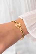 MyJewellery Gouden Armband Letter J - Nieuw!, Ophalen of Verzenden, Nieuw, Goud, Staal
