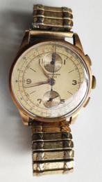 Chronographe suisse gouden horloge, Sieraden, Tassen en Uiterlijk, Horloges | Antiek, Overige merken, Polshorloge, 1930 tot 1960