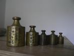 5 Koperen gewichten koper antiek, Ophalen of Verzenden, Koper