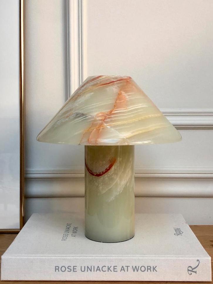Onyx Tafellamp - Uniek & Sfeervol, Antiek en Kunst, Antiek | Lampen, Ophalen of Verzenden