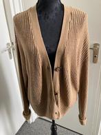 Als nieuw; bruin gebreid vest, maat M, Maat 38/40 (M), Bruin, Ophalen of Verzenden, Zo goed als nieuw