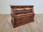 Vintage jaren 1970 miniatuur secretaire, kast of bureau, Antiek en Kunst, Ophalen of Verzenden