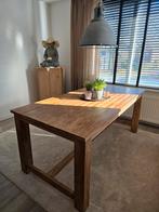 Teak houten eettafel 1.80 L.x 0.90 br. X 0.77 H., Huis en Inrichting, Tafels | Eettafels, Gebruikt, Teakhout, Vijf personen of meer