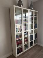 2 Boekenkasten Billy met vitrinedeuren, Ophalen, Met deur(en), 50 tot 100 cm, Zo goed als nieuw