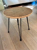 Webbing bijzettafeltje - Stijlvol & Uniek, Huis en Inrichting, Ophalen, Minder dan 45 cm, Minder dan 55 cm, Rond