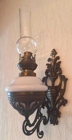 Vintage olielamp met klassieke uitstraling (petroleumstijl)., Antiek en Kunst, Ophalen of Verzenden