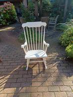 Brocante schommelstoel, Huis en Inrichting, Stoelen, Ophalen, Gebruikt, Wit, Eén