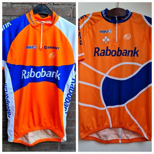 Wielershirts wielrenshirts (2) Rabobank uit 2007 2012 XL   , Sport en Fitness, Wielrennen, Zo goed als nieuw, Kleding, Ophalen