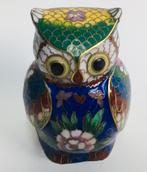 Uil Vintage design cloisonne beeld, Antiek en Kunst, Verzenden