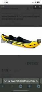 Intex kajak explorer K2, Ophalen, Kajak, Twee personen, Zo goed als nieuw