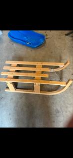 Houten inklapbare slee, Kinderen en Baby's, Speelgoed | Buiten | Sleeën, Ophalen, Zo goed als nieuw
