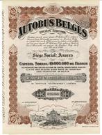 28 x Autobus Belges -Anvers 1924 - Action de 100 francs, Postzegels en Munten, Aandelen en Waardepapieren, Verzenden, 1920 tot 1950