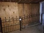 Sierhekwerk, inrijpoort, stalen/ijzeren hekwerk 12 Meter/Mtr, Tuin en Terras, Tuinhekken en Hekwerk, Ophalen, Met poort, Gebruikt