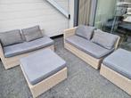 Gratis ophalen! Grijze Leen Bakker loungeset, Ophalen, Gebruikt, Rotan, Loungeset