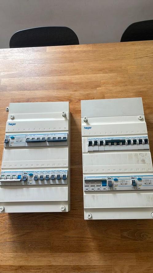 Hager 3 fase groepenkast met KRACHTSTROOM, Doe-het-zelf en Verbouw, Elektra en Kabels, Gebruikt, Overige typen, Ophalen of Verzenden