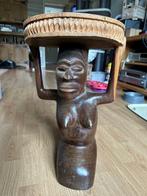 Houten Afrikaanse Vrouw Draagtafel, Ophalen of Verzenden