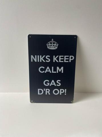 Reclamebord, metaal beschikbaar voor biedingen