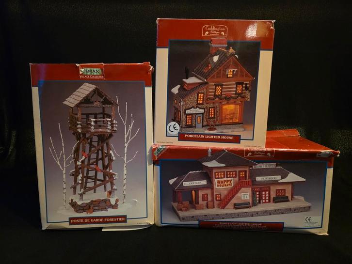 Lemax Kersthuisjes, set van 3*, Diversen, Kerst, Gebruikt, Ophalen of Verzenden