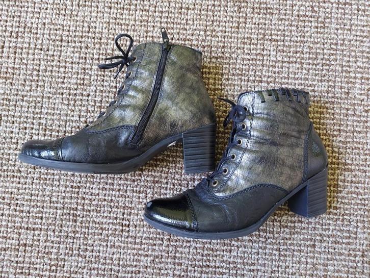 Rieker laarsjes mt. 39, Kleding | Dames, Schoenen, Gedragen, Lage of Enkellaarzen, Zwart, Verzenden