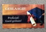 Geslaagd banner, van stevig zeil, Ophalen of Verzenden, Zo goed als nieuw