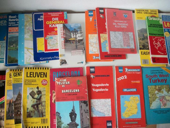 14 Wegenkaart Duitsland - Rheinland Mosel Italië - per stuk, Boeken, Atlassen en Landkaarten, Zo goed als nieuw, Landkaart, Duitsland