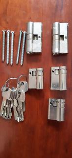cilinder sloten, Ophalen of Verzenden, Gebruikt, Rvs, Slot