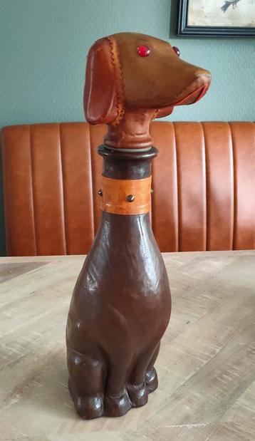 Empoli karaf hond bekleed in leer beschikbaar voor biedingen