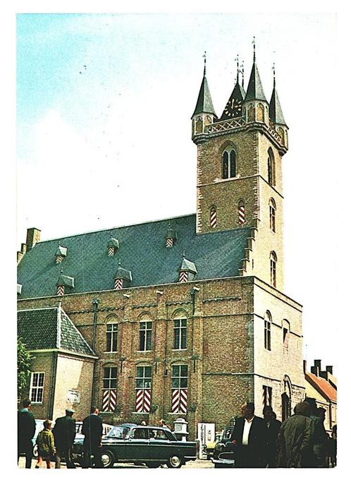 39319 Sluis Zeeland 1966 stadhuis Nette oude kaart onbeschr, Verzamelen, Ansichtkaarten | Nederland, Ongelopen, Zeeland, 1960 tot 1980