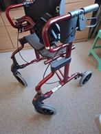 Inklapbare rollator met in en wegklapbare voetsteunen, Diversen, Rollators, Ophalen, Opvouwbaar, Zo goed als nieuw