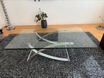Glazen salontafel Rolf Benz, Huis en Inrichting, Tafels | Salontafels, Ophalen, 100 tot 150 cm, 50 tot 100 cm, Zo goed als nieuw