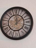 Klok met Meedraaiende Tandwielen - Decoratief!, Huis en Inrichting, Woonaccessoires | Klokken, Ophalen, Zo goed als nieuw, Analoog
