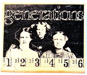 Collector's Item houten stempel Generations van Tim Holtz beschikbaar voor biedingen