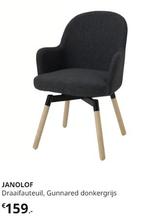 Janolof draaibare eetkamerstoelen, Huis en Inrichting, Stoelen, Ophalen, Gebruikt, IKEA/modern, Stof