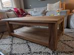 Robuuste teakhouten salontafel - 135x75x45 cm, Ophalen, 100 tot 150 cm, Teakhout, 50 tot 100 cm