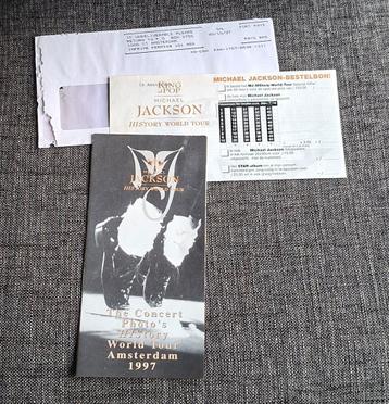 Michael Jackson History Tour foto's info folder Amsterdam beschikbaar voor biedingen