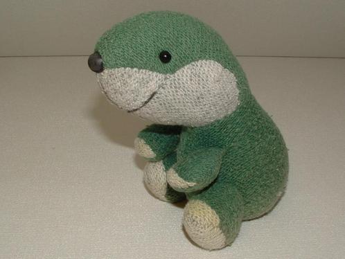 HAPPY HORSE OTTER WEZEL BADSTOF GROEN/WIT MET HARDE BOLLE ZW, Kinderen en Baby's, Speelgoed | Knuffels en Pluche, Nieuw, Ophalen of Verzenden