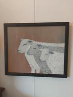 Schilderij schaap, Huis en Inrichting, Woonaccessoires | Schilderijen, Tekeningen en Foto's, Ophalen of Verzenden, Zo goed als nieuw