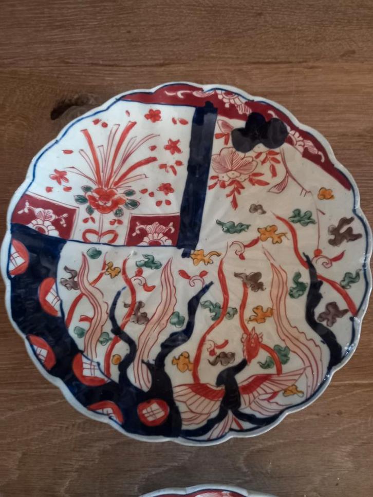 Antiek Japans Imari Bord 2 stuks, Antiek en Kunst, Antiek | Schalen, Ophalen of Verzenden
