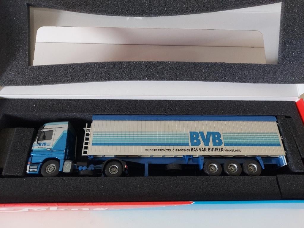 Tekno 990407 Mercedes-Benz LH 2 as Trekker 3 as oplegger, Ophalen of Verzenden, Zo goed als nieuw, Bus of Vrachtwagen, Tekno