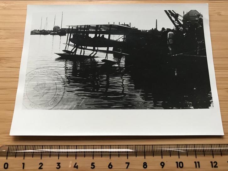 Martin S Watervliegtuig MLD Ned Indië Foto Luchtvaart Marine, Verzamelen, Luchtvaart en Vliegtuigspotten, Zo goed als nieuw, Kaart, Foto of Prent