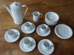 Servies Royal Porcelain (wit geribbeld) ZGAN PAKKETPRIJS, Ophalen of Verzenden, Zo goed als nieuw, Effen, Kop(pen) en/of Schotel(s)