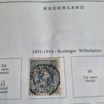 Postzegel Nederland Koningin Wilhelmina uit 1891, Postzegels en Munten, Verzenden, Gestempeld
