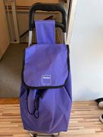 Boodschappen trolley paars, Ophalen, 30 cm of meer, Paars, Zo goed als nieuw
