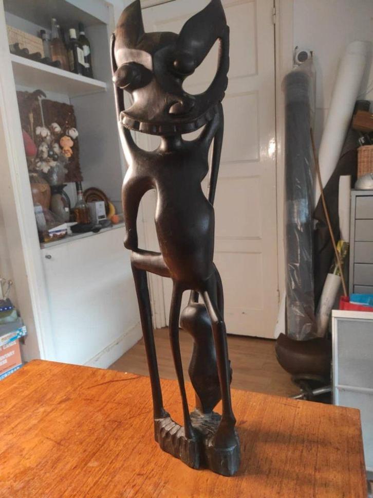 Afrikaans Makonde Shetani beeld, Antiek en Kunst, Kunst | Niet-Westerse kunst, Ophalen of Verzenden